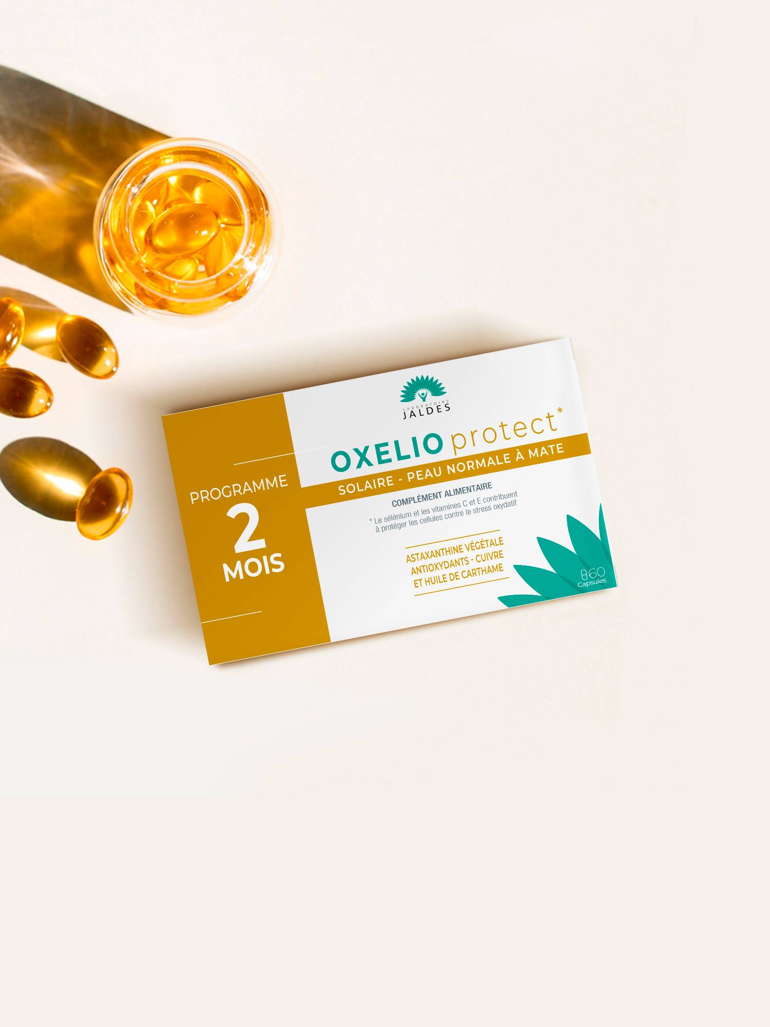 OXELIO protect, peau normale à mate - 60 capsules
