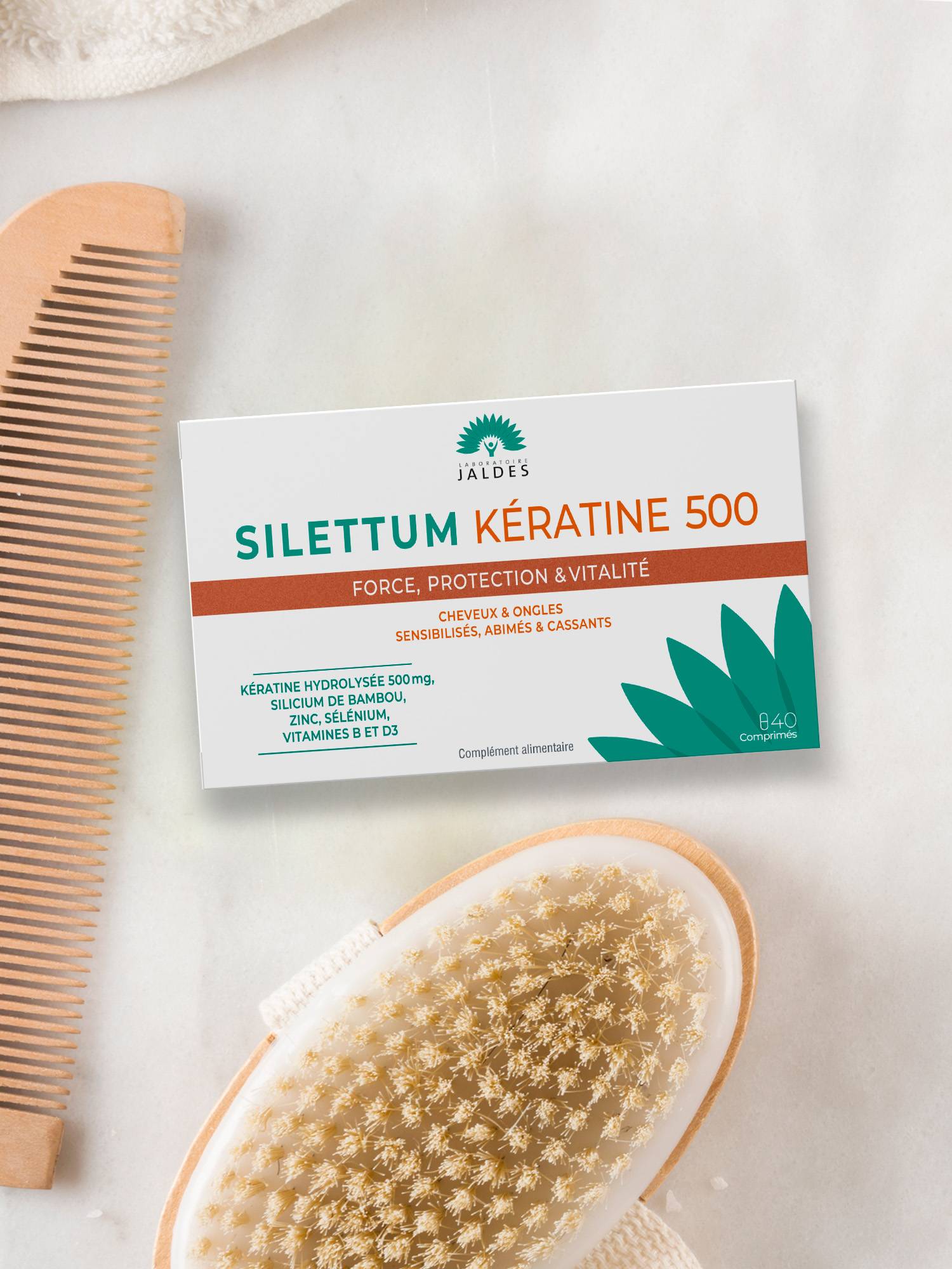 SILETTUM kératine 500 - 40 comprimés